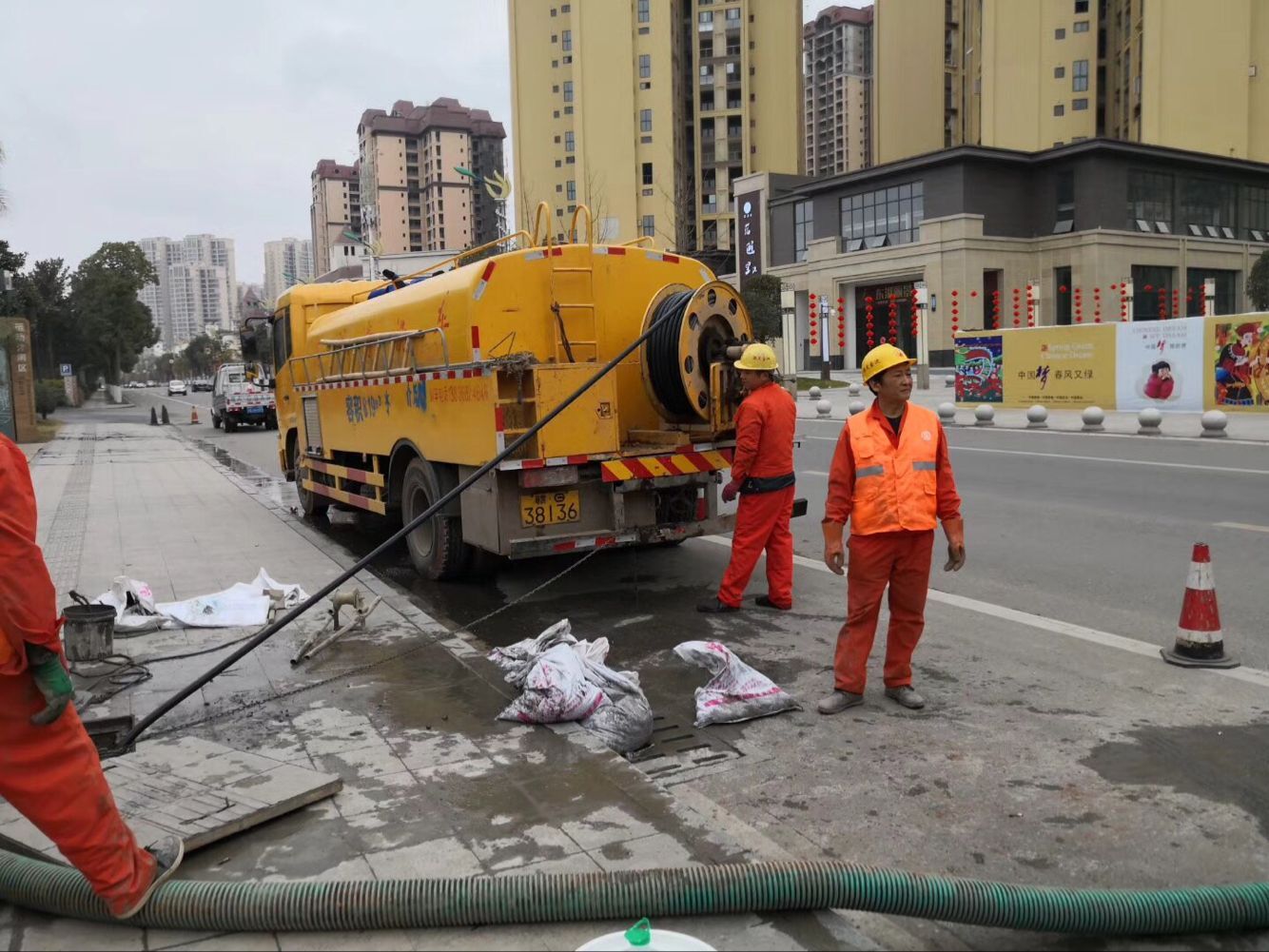 清苑排污管道清淤-管道清洗